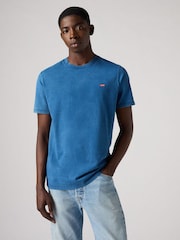Темный индиго - Levi's Оригинальный знак дома 100% Хлопковая футболка - Image 3 of 4