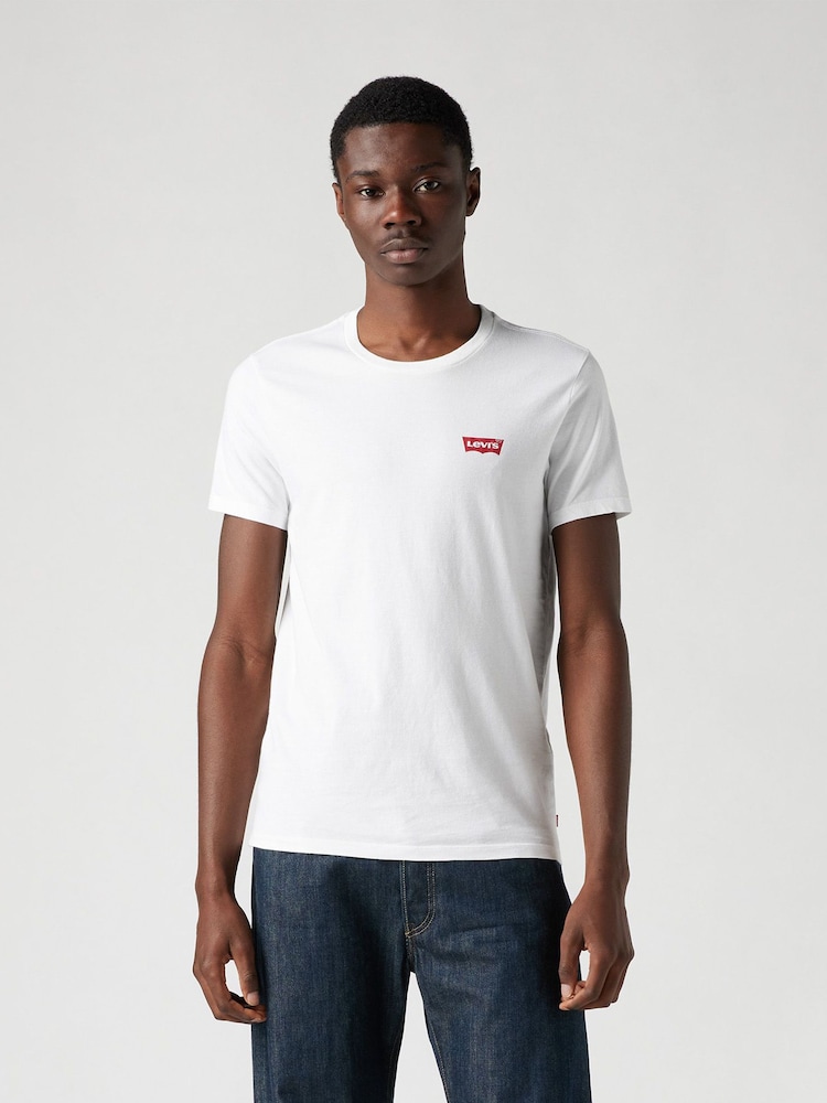 Levi's® White Housemark Logo 100% Cotton T-Shirts 2 Pack - Image 1 of 11