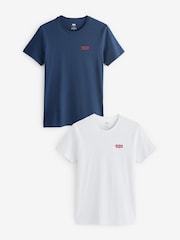 Levi's® White Housemark Logo 100% Cotton T-Shirts 2 Pack - Image 5 of 11