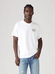 Levi's® White Relaxed Fit Short Sleeve 100% Cotton T-Shirt - Image 4 of 7