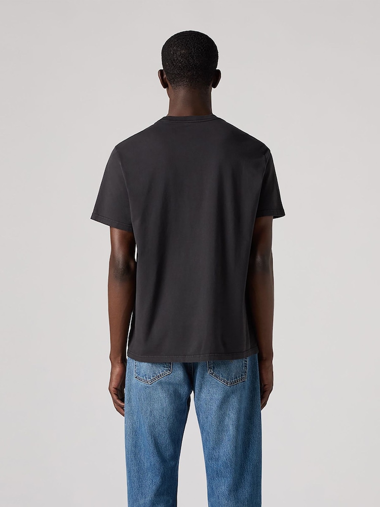 Levi's® Black Relaxed Fit Short Sleeve 100% Cotton T-Shirt - Image 2 of 4