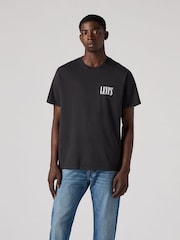 Levi's® Black Relaxed Fit Short Sleeve 100% Cotton T-Shirt - Image 4 of 4
