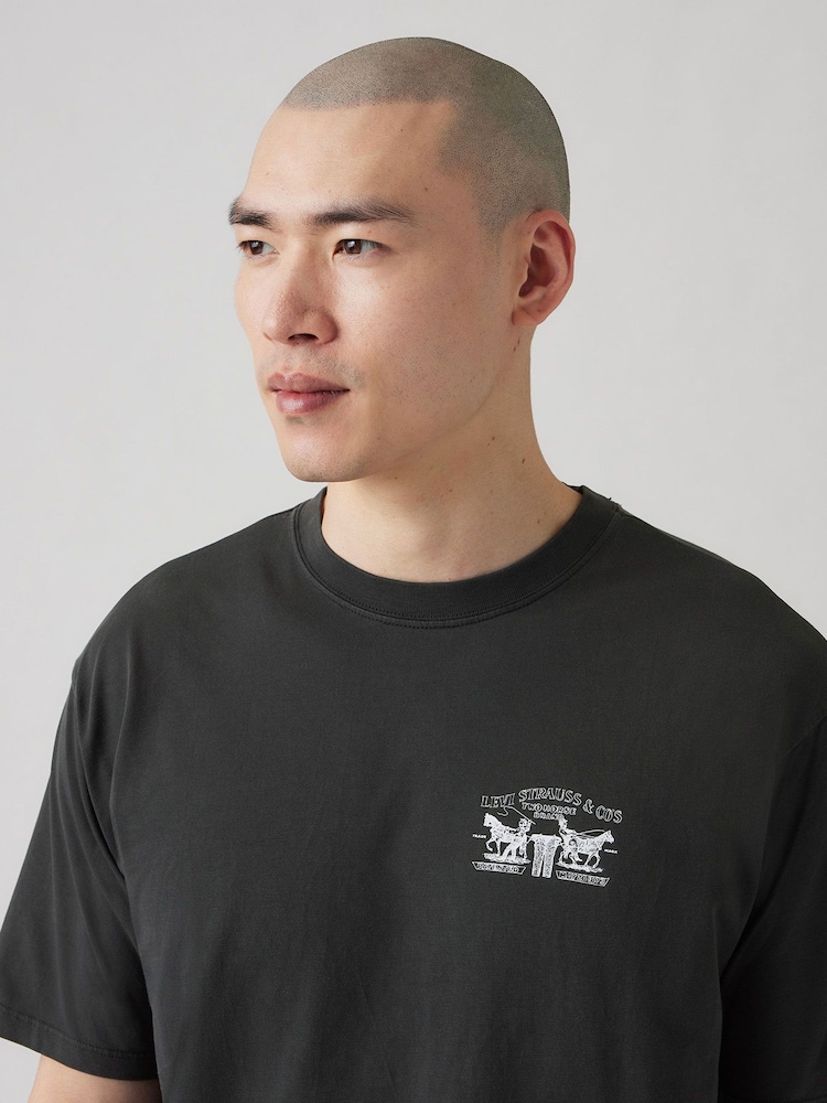 Levi's® Poster Jet Black Vintage Fit Graphic 100% Cotton T-Shirt - Image 3 of 5