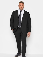 BadRhino Big & Tall Black Plain Suit Trousers - Image 2 of 3