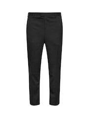 BadRhino Big & Tall Black Plain Suit Trousers - Image 3 of 3