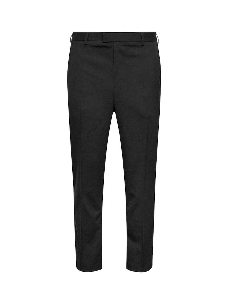 BadRhino Big & Tall Black Plain Suit Trousers - Image 3 of 3