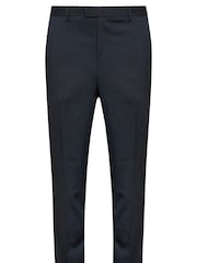 BadRhino Big & Tall Blue Plain Suit Trousers - Image 3 of 4