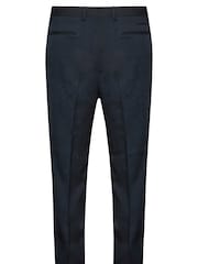 BadRhino Big & Tall Blue Plain Suit Trousers - Image 4 of 4