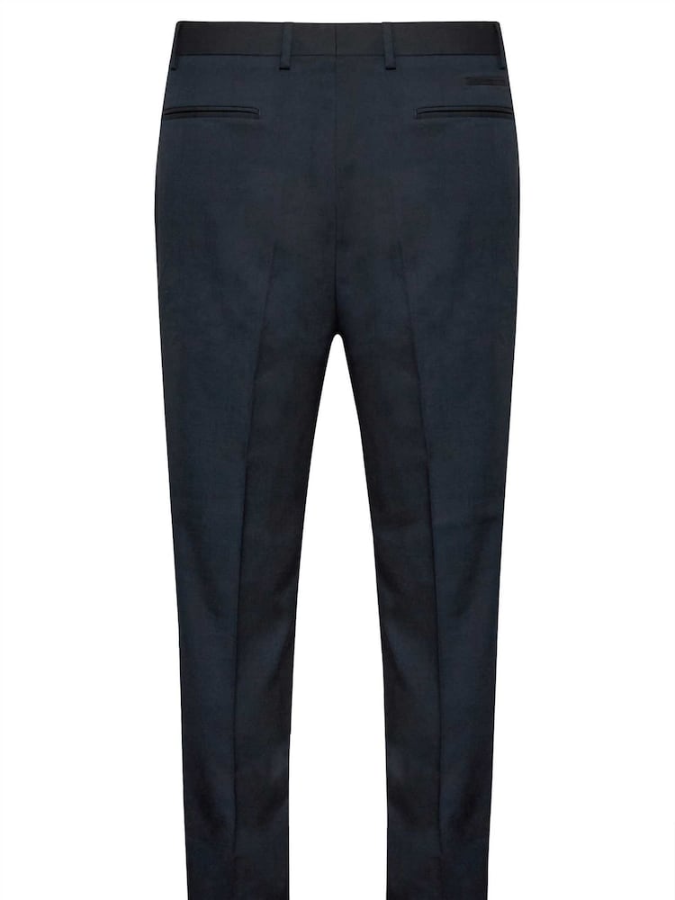 BadRhino Big & Tall Blue Plain Suit Trousers - Image 4 of 4