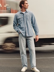 Levi's® Blue Auburn Worker Chambray 100% Cotton Shirt - Image 1 of 1