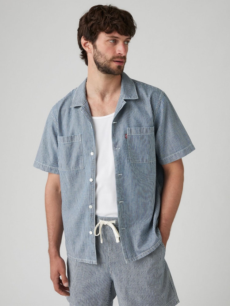 Azul - Camisa de manga corta Standard Camp 100% algodón de Levi's® - Imagen 2 de 6 Azul - Camisa de manga corta Standard Camp 100% algodón de Levi's® - Imagen 2 de 6