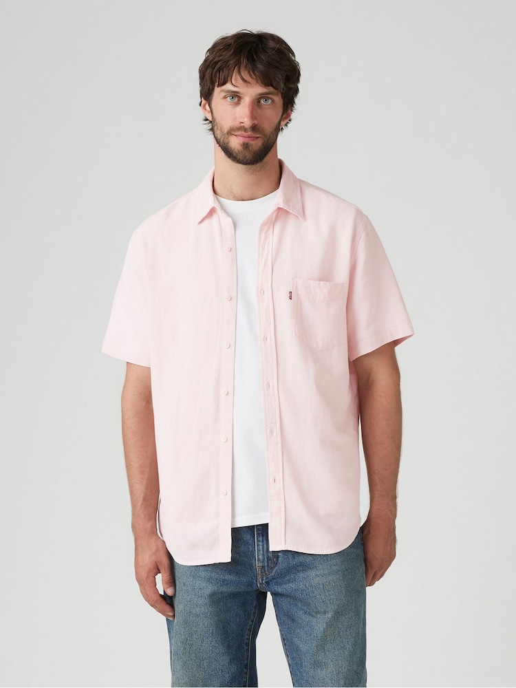 Levi's® Pink Short Sleeve Sunset Standard Shirt - Image 1 of 7