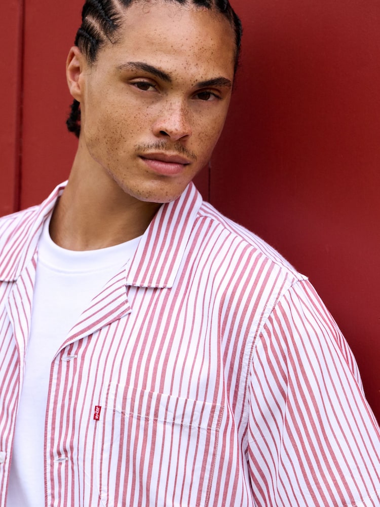 Levi's® Pink Short Sleeve Classic Camper Shirt - Image 2 of 5