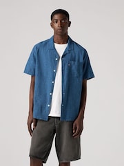 Levi's® Blue The Sunset Camp Dobby 100% Cotton Shirt - Image 1 of 2