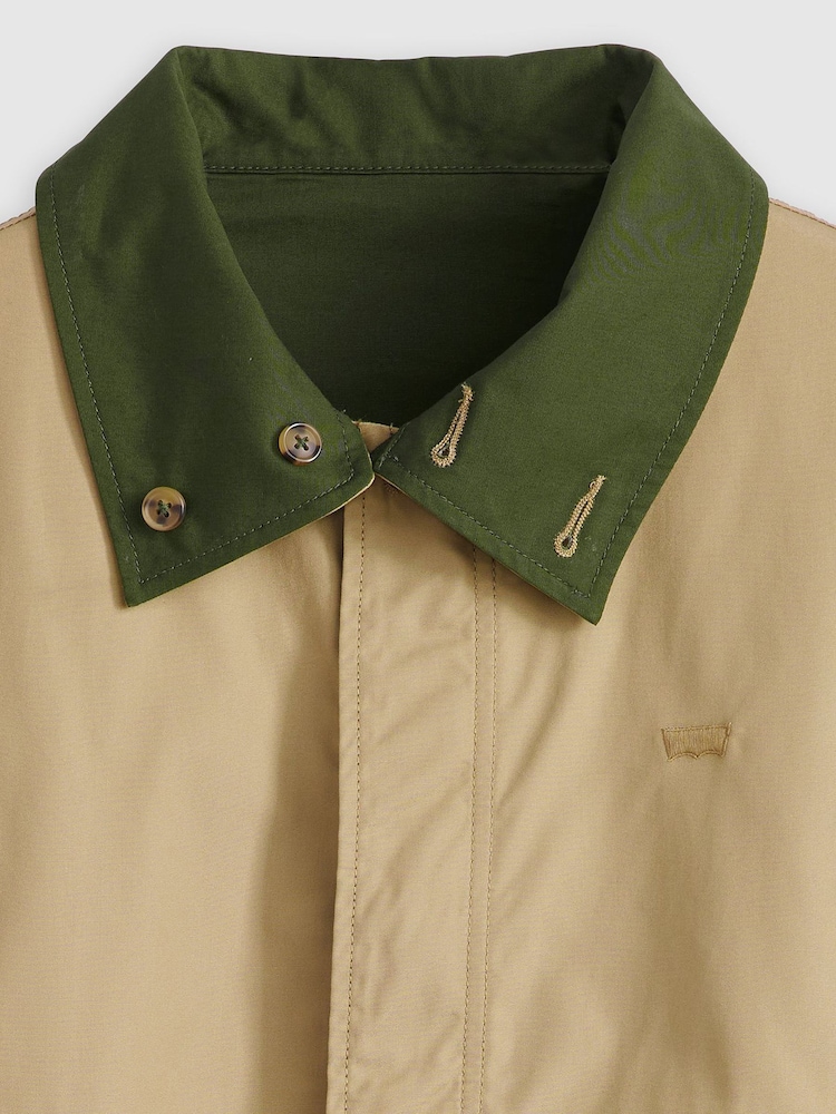 Levi's® Green Reversible Canvas 100% Cotton Jacket - Image 10 of 10