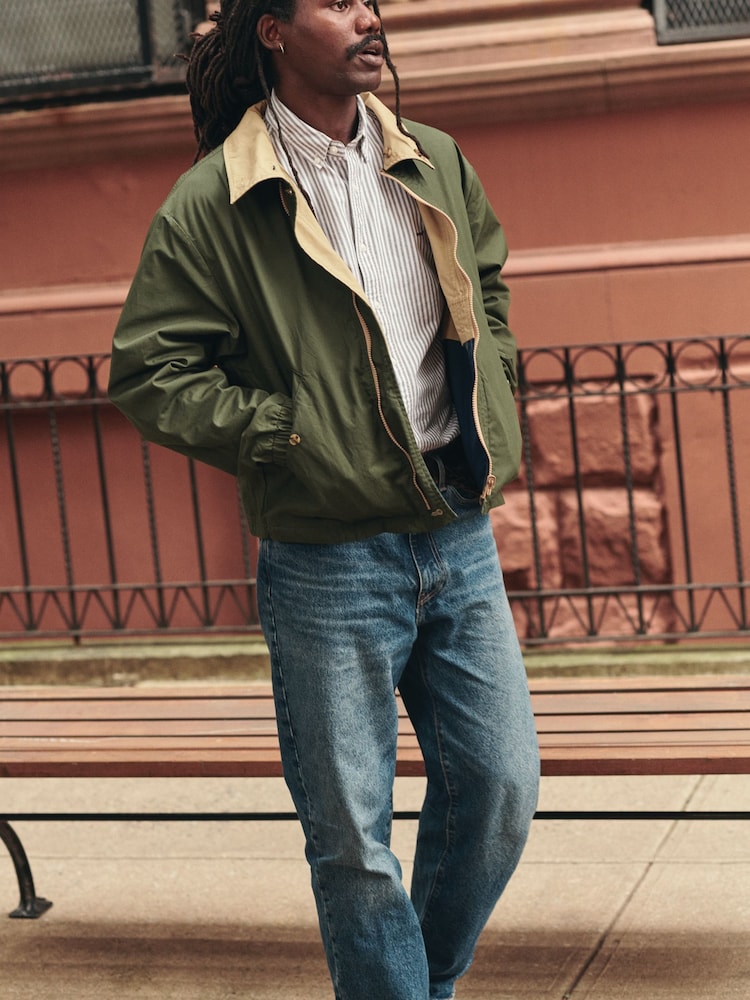 Levi's® Green Reversible Canvas 100% Cotton Jacket - Image 2 of 10