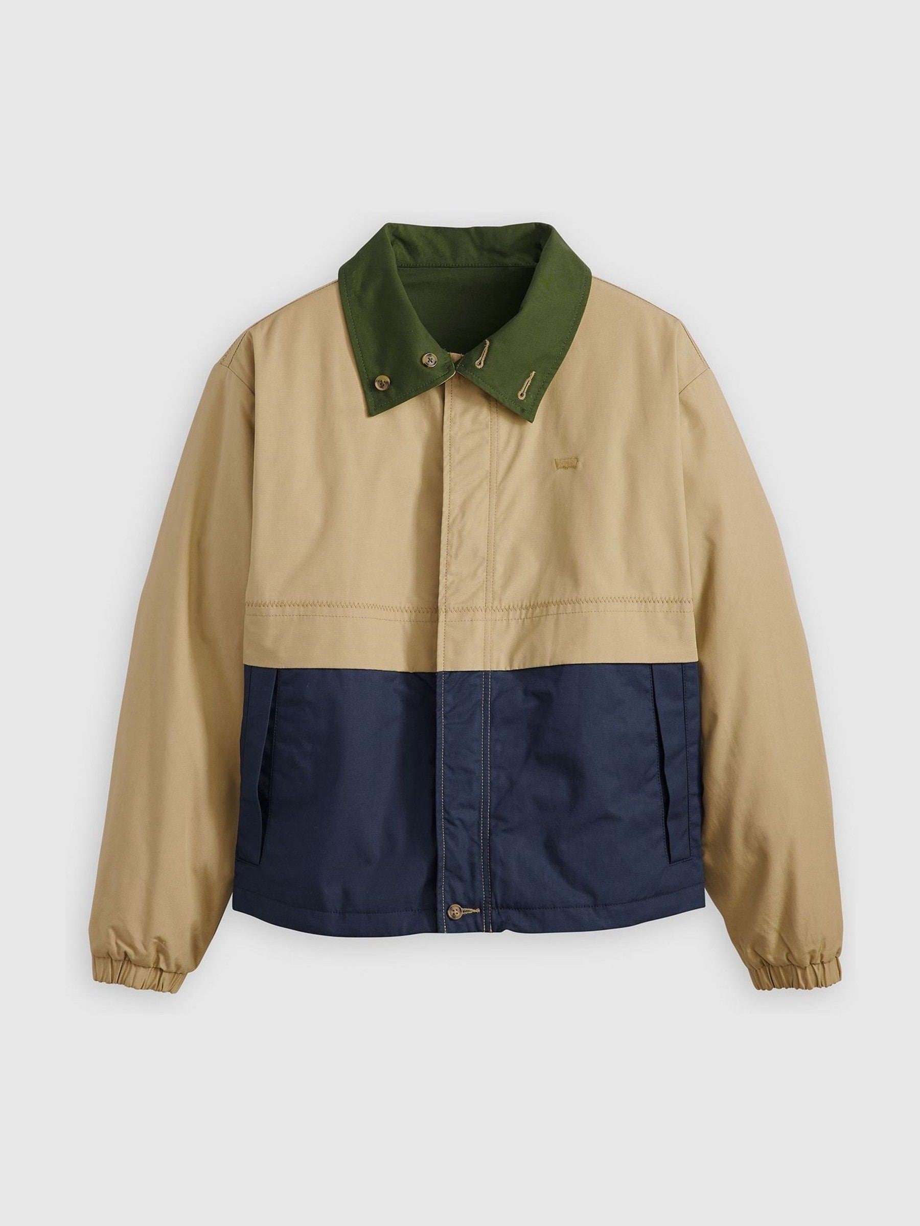 【ANLEM】 RETRO HOOK COTTON JACKET Buy Levi's® Green Reversible Canvas 100% Cotton Jacket from the