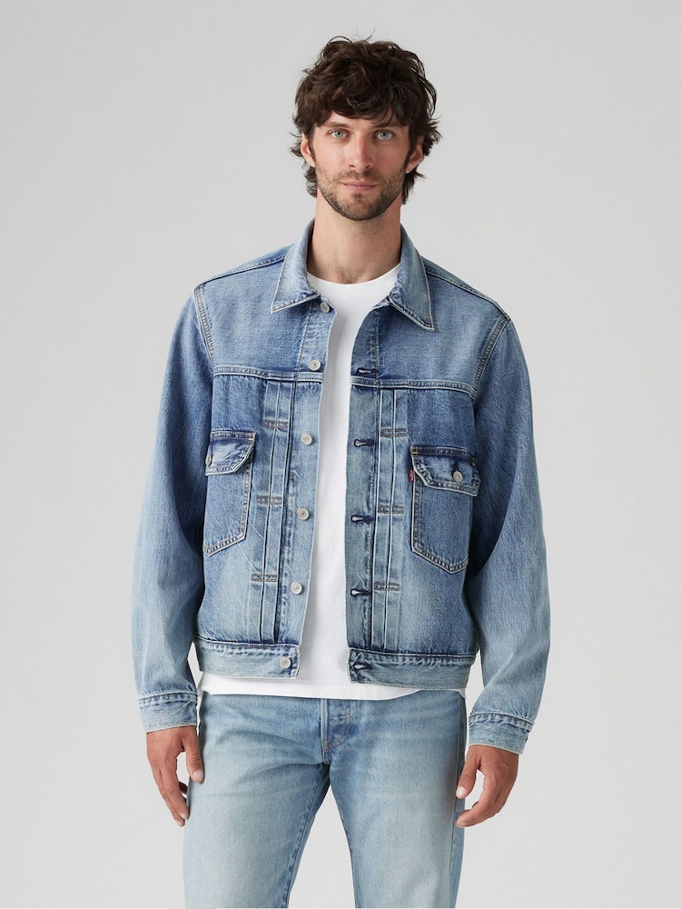 Levi's® Blue Type 2 Denim Trucker 100% Cotton Jacket - Image 1 of 5