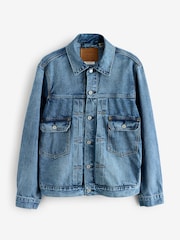 Levi's® Blue Type 2 Denim Trucker 100% Cotton Jacket - Image 4 of 5