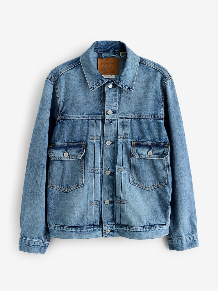 Levi's® Blue Type 2 Denim Trucker 100% Cotton Jacket - Image 4 of 5