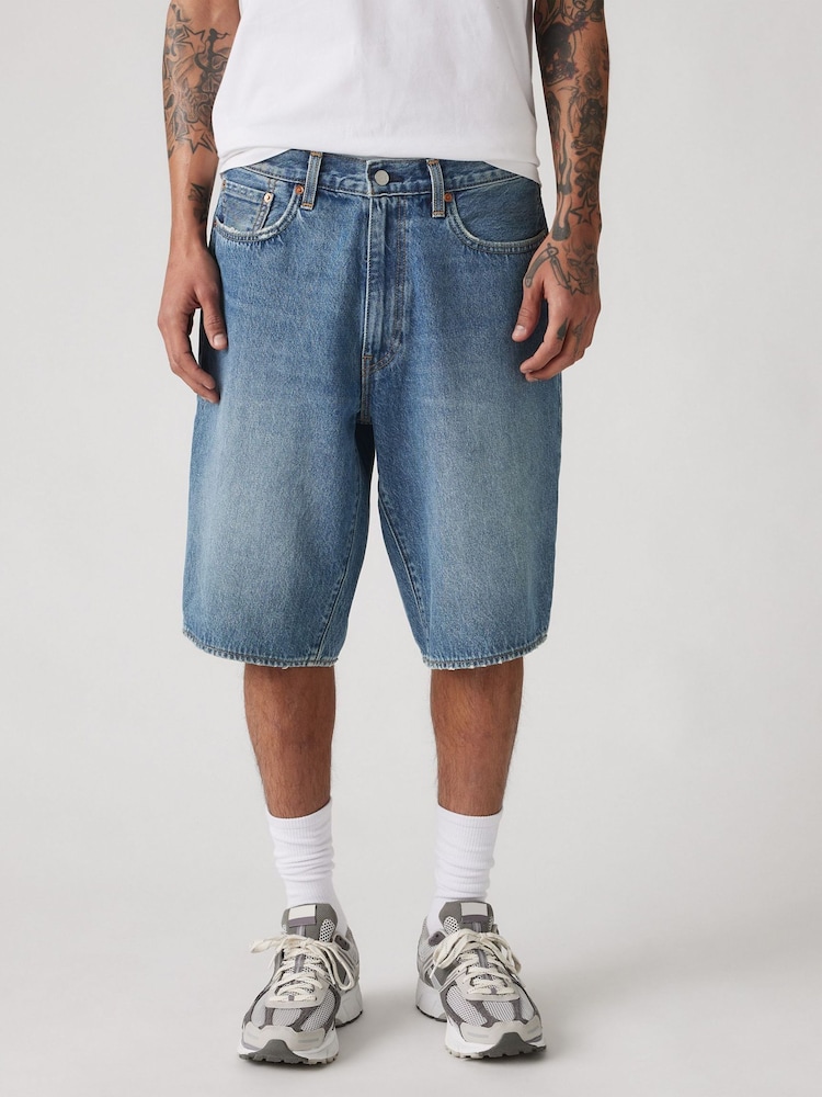 Levi's® My Frequency Blue 478 Baggy 100% Cotton Shorts - Image 3 of 4