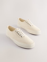 Cream Classic Canvas Pumps - Image 2 of 6