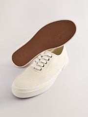 Cream Classic Canvas Pumps - Image 6 of 6