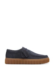 Clarks Blue Suede Torhill Shoes - Image 1 of 1