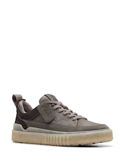Clarks Grey Suede Somerset Lace Shoes - Image 3 of 6