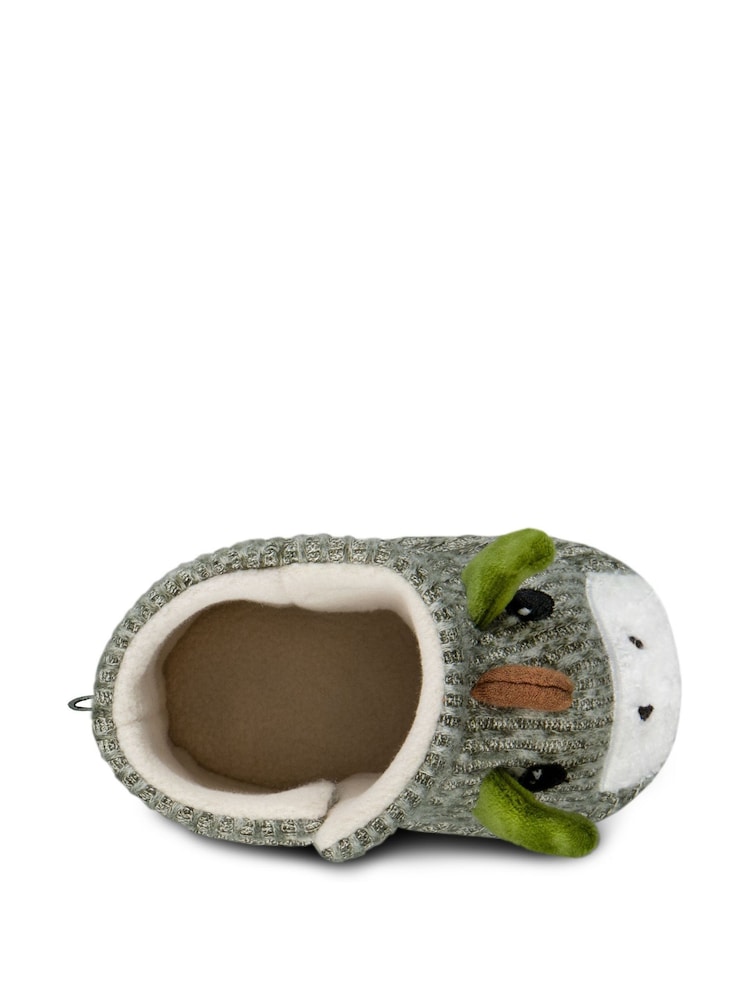 Totes Green Childrens Toddler Dino Bootie Slippers - Image 5 of 5