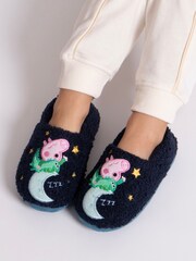 Totes Blue Childrens George Pig Winter Slippers - Image 1 of 5