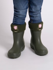 Totes Green Childrens Totes Peppa Pig Welly Liner Socks - Image 1 of 5