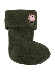 Totes Green Childrens Totes Peppa Pig Welly Liner Socks - Image 2 of 5