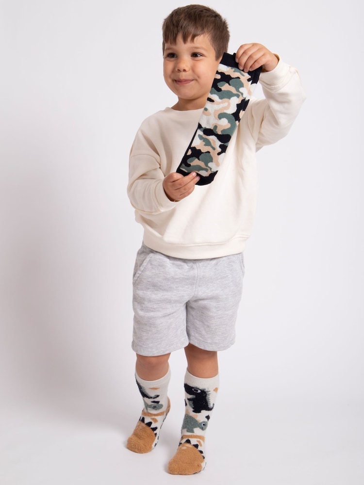 Totes Camoflage Toasties Childrens Original 2 Pack Socks - Image 1 of 5
