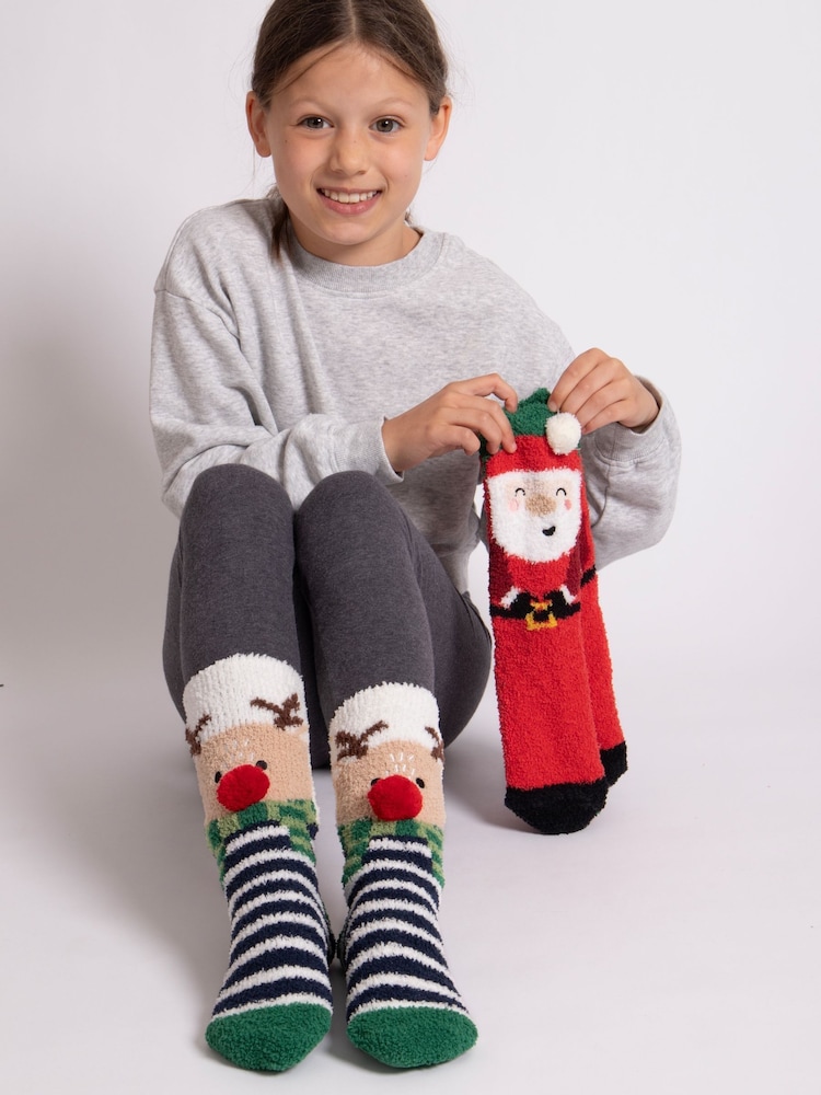 Weihnachten - Totes 2er-Pack superweiche Wintersocken im Weihnachts-Look - Bild 1 von 4