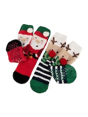 Weihnachten - Totes 2er-Pack superweiche Wintersocken im Weihnachts-Look - Bild 3 von 4