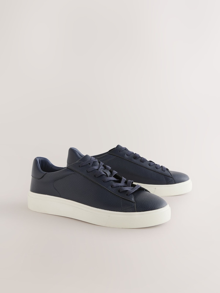 Navy Minimal Trainers - Image 1 of 5