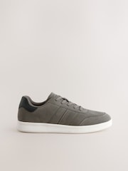 Grey Suedette Trainers - Image 1 of 6