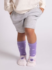Totes Purple Toasties Childrens Original 2 Pack Socks - Image 2 of 5