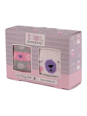 Totes Purple Toasties Childrens Original 2 Pack Socks - Image 5 of 5