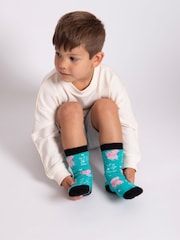 Totes Black Childrens George Pig Slipper Socks 2 Pair Pack - Image 5 of 5