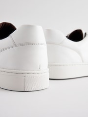 White Leather Trainers - Image 5 of 6