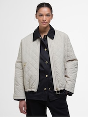 Barbour® Cream Emlyn Quilt Jacket - Image 1 of 5