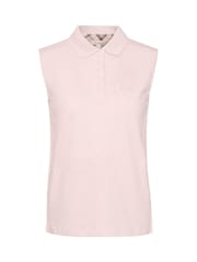 Barbour® Pink Bowford Sleeveless Polo Top - Image 4 of 4