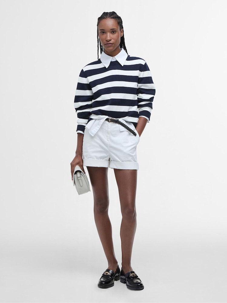 Barbour® White Chino Shorts - Image 1 of 5