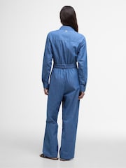 Barbour® Blue 100% Cotton Emmie Jumpsuit - Image 2 of 8