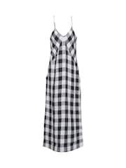 Barbour® Black 100% Linen Maya Midi Dress - Image 5 of 5