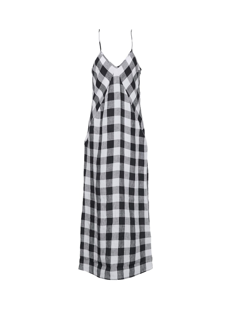Barbour® Black 100% Linen Maya Midi Dress - Image 5 of 5 Barbour® Black 100% Linen Maya Midi Dress - Image 5 of 5