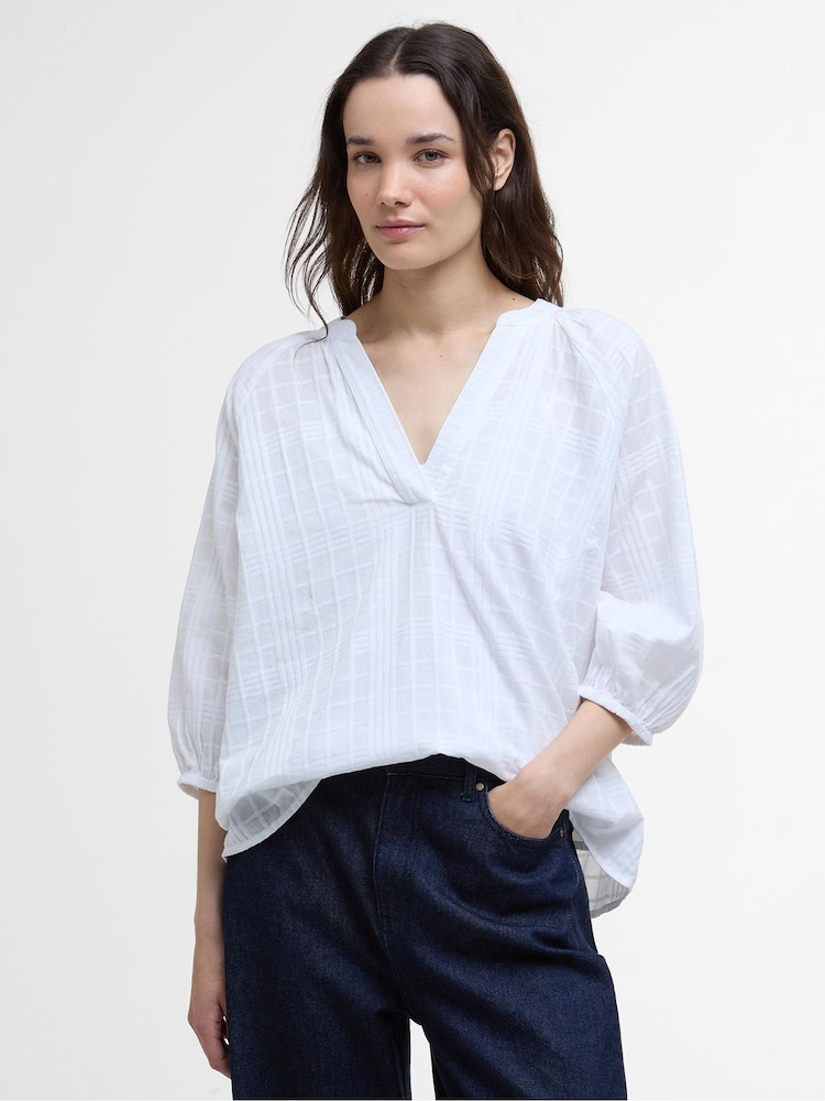 Barbour® White Heidi Top - Image 1 of 5