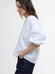 Barbour® White Heidi Top - Image 3 of 5